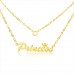 Double Layer Icon Personalized Name Necklace