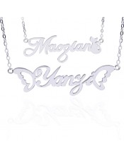 Double Layer Personalized Name Necklace
