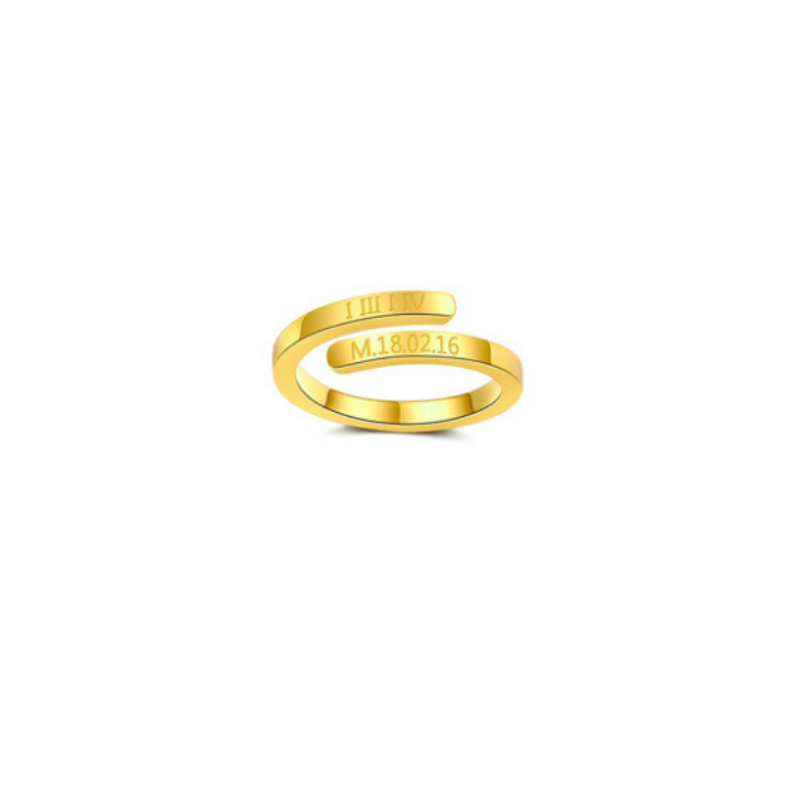 [Free Size] Grand Personalized Name Ring