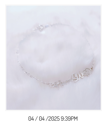 Cartoon Name Anklet